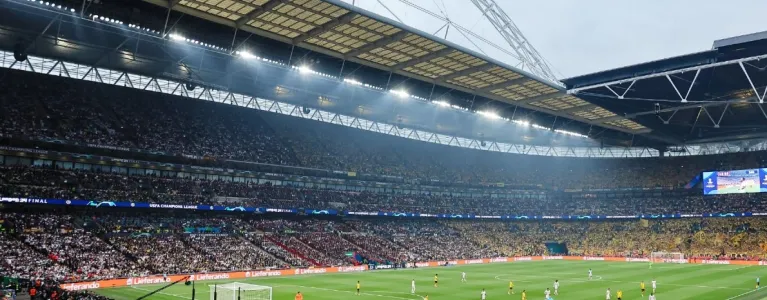 The Wembley Stadium football pitch