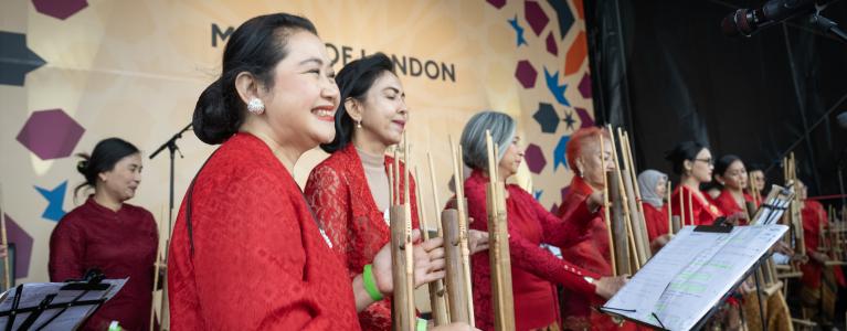 performers on stage