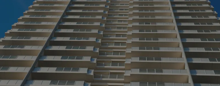 high rise from below