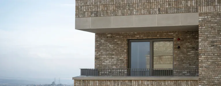 Balcony and windows of a flat