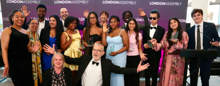 group of people smiling