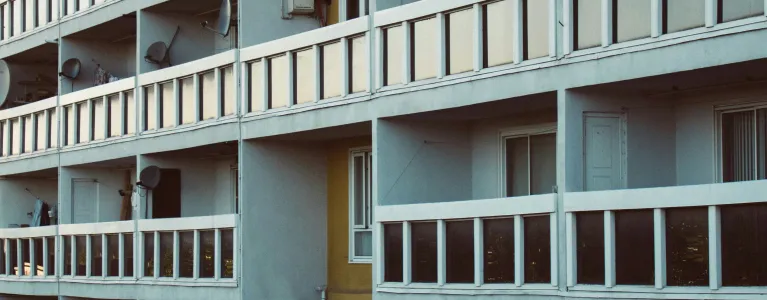 Flat balcony looking deserted