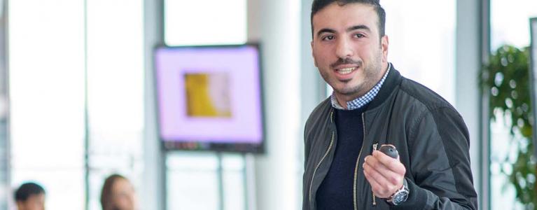 Man giving a presentation