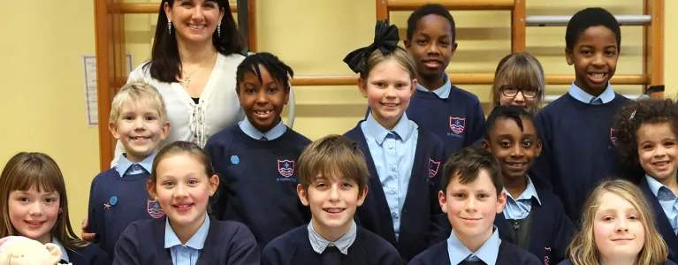 Flora Vidal and Team London Young Ambassadors from St Saviour’s School in Lambeth