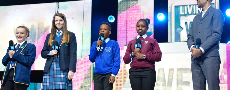 Team London at WE Day UK 2017 with Matthew Ryder