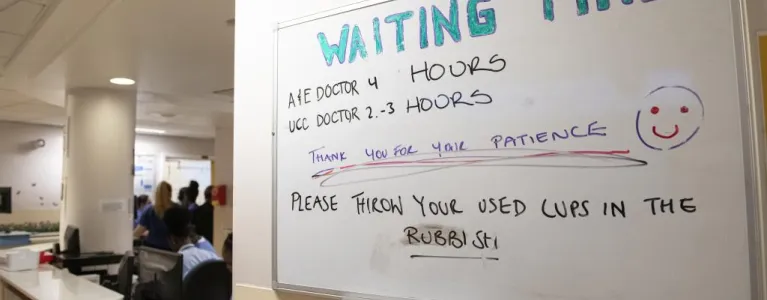 A&E waiting times