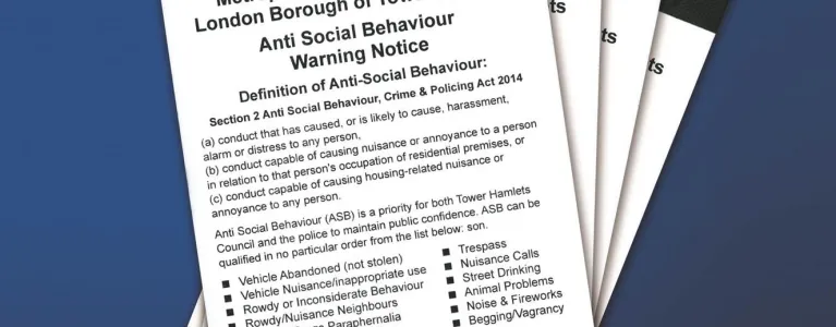 Antisocial behaviour notice 