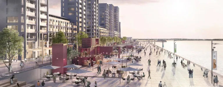 A visualisation of the Barking Riverside development