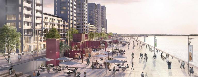 A visualisation of the Barking Riverside development
