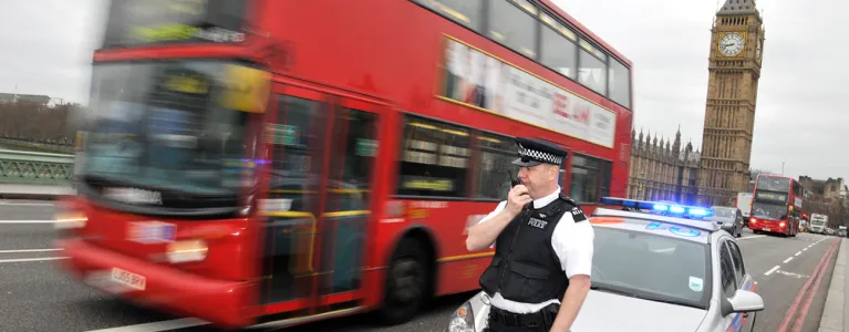Bus and Police