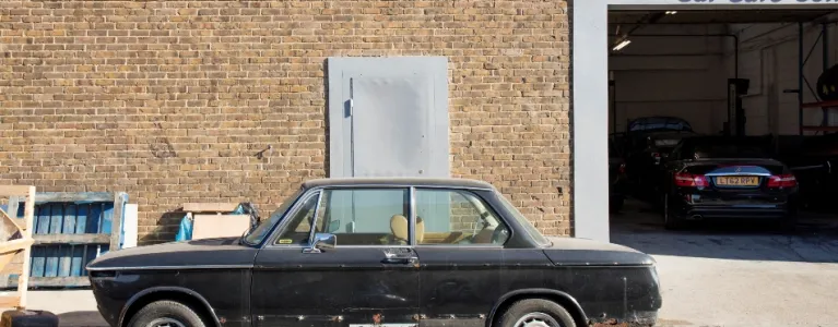 Car at a garage