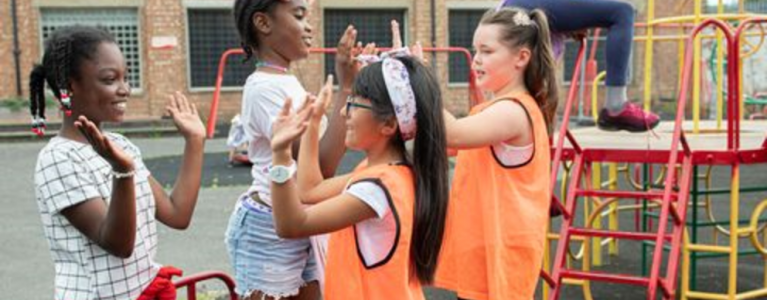 children in playground