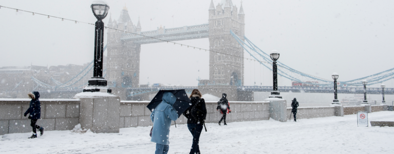 Cold weather in London