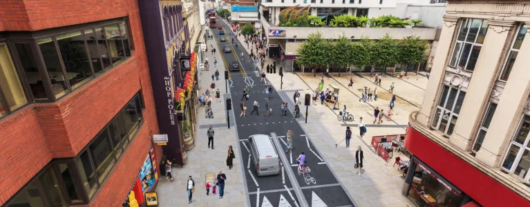 How part of Cycle Superhighway 9 may look