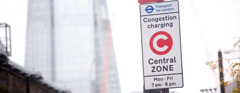 Congestion charge sign