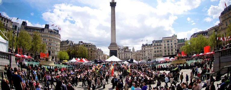 Feast of St George on Trafalgar Square