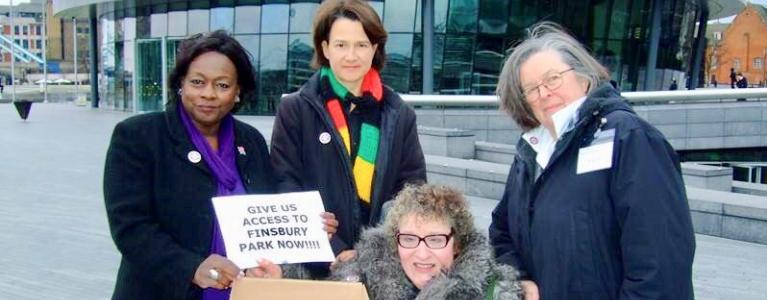 Finsbury Park Tube station step free access campaigners