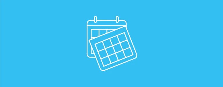Icon of a calendar representing festival event schedule