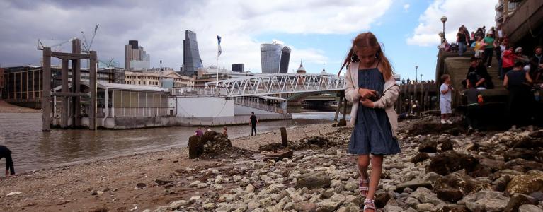 Girl on the Thames