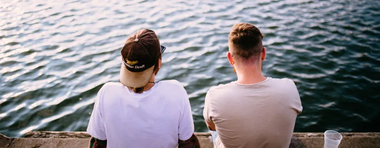 Overlooking the lake