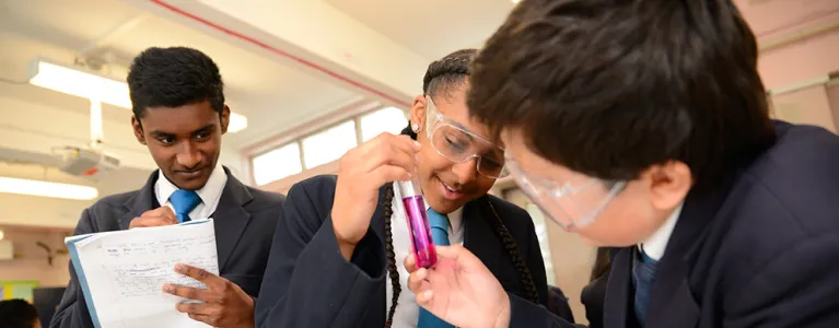 A-level Chemistry class at Harrow High School