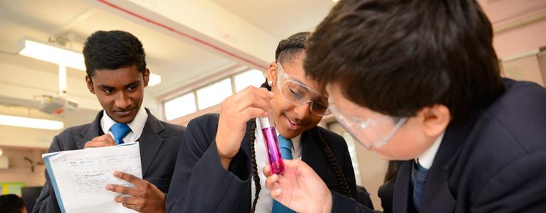 A-level Chemistry class at Harrow High School