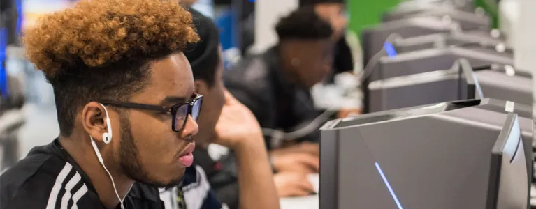 Skills for Londoners - at computer