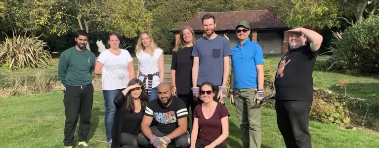 Digital Team after our day volunteering