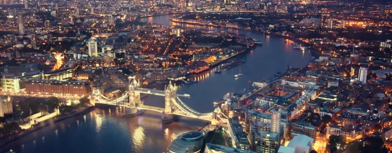 London at night 