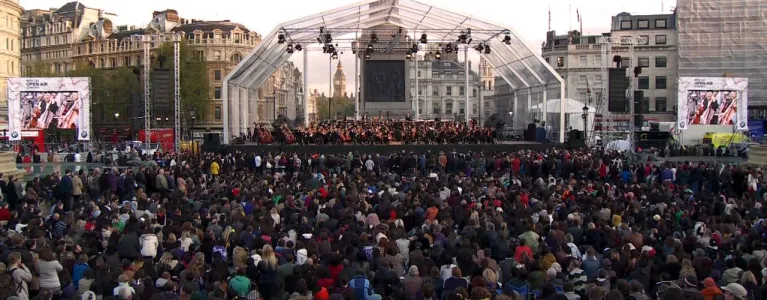 LSO show in Trafalgar Square