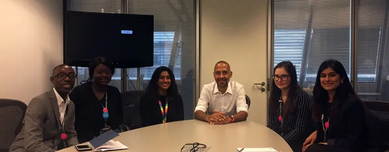Matthew Ryder with Headstart Interns