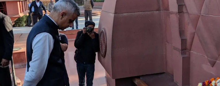 The Mayor at the Jallianwala Bagh memorial