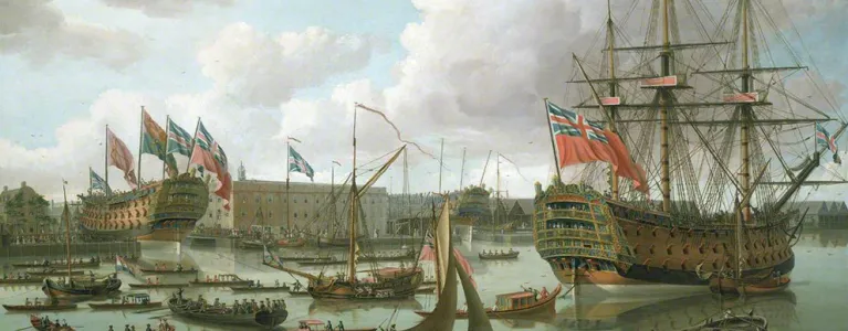 Painting of British Royal Fleet