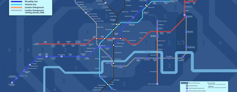 Night Overground Map