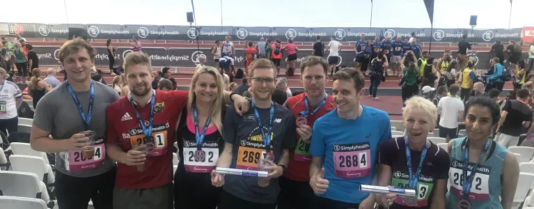 OPDC team at London Stadium Team Relay Race