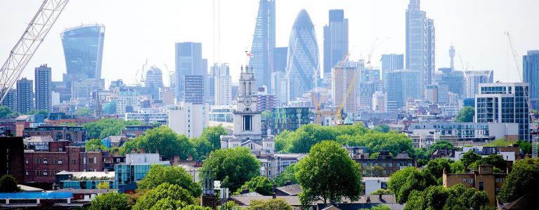 View of the London skyline