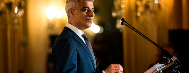 Sadiq Khan delivers speech
