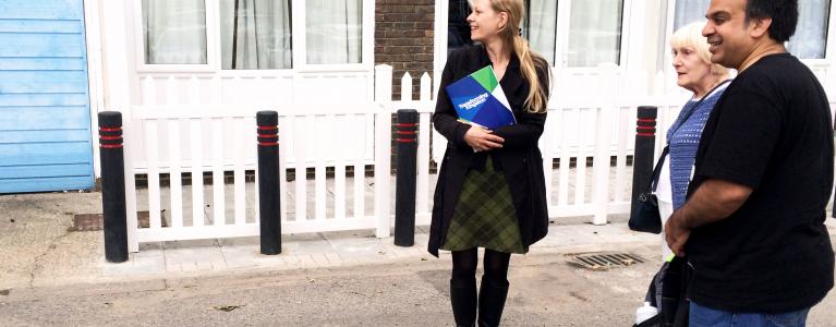 Sian Berry meets with worried residents of the Cambridge Road estate in Kingston to discuss redevelopment plans in their community.