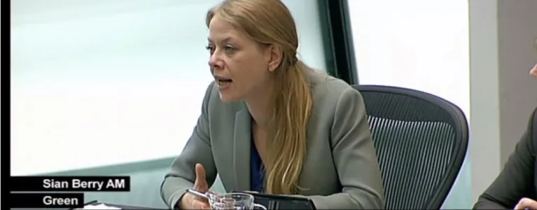 Sian Berry at Mayor's Question Time