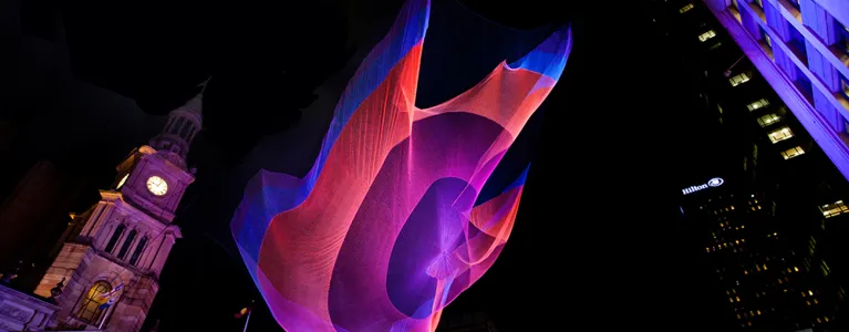 Janet Echelman / Studio Echelman, 1.26 Sydney, Photo © Studio Echelman