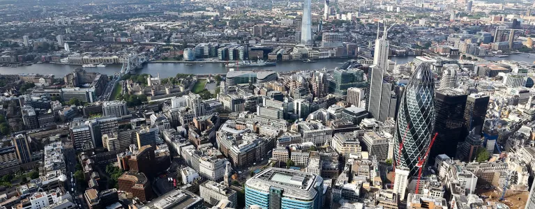 london aerial view