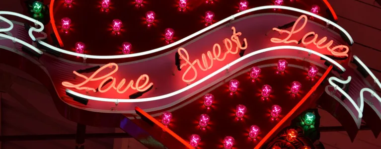 Love sweet love sign in Walthamstow