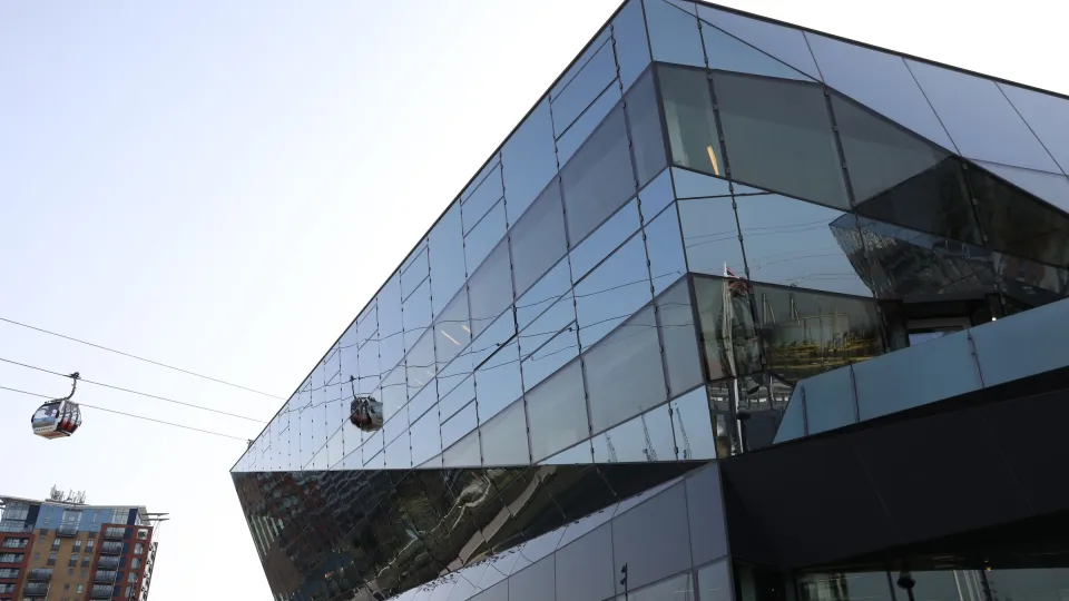 City Hall at the Crystal, close view of the building