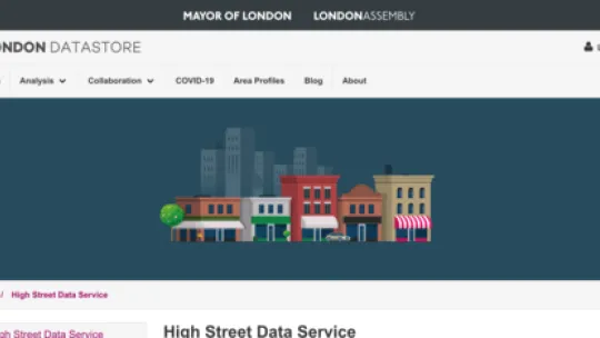 High streets map screenshot