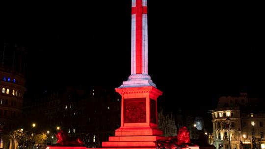 St George's Day in lights