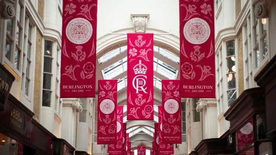 King Charles coronation banners