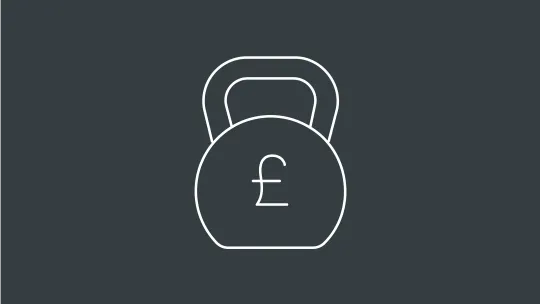 WEIGHT WITH POUND SYMBOL icon