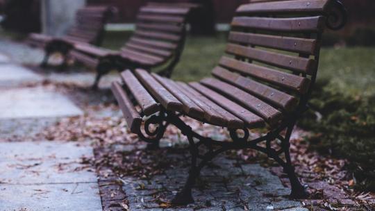 Benches in a park