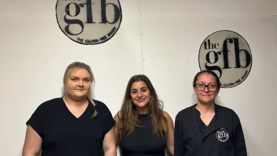 3 members of the Gluten Free Bakery team