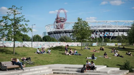 Olympic park background drop